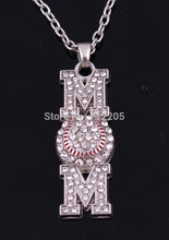 Mother's Day Gift 10pcs zinc Heirloom Finds Baseball Softball Mom Pave Crys