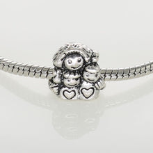 Original Silver Beads DIY Jewely Charms Love Family Mom for Women Charm Bra