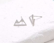 1Pair Cute Snow Mountain Earrings,Unique Ear Studs Nature Inspired Small Ea