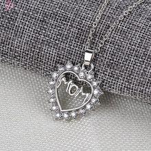 Lefeng Fashion Mother 's Day Gift Mom Engraved Hollow Love Necklace Set Cry