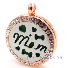 8 Styles Stainless Steel MOM Aromatherapy Perfume Essential Diffuser Locket