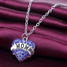 New Mothers Day Gift Children Necklace Mom Baby Child Family Love Rhineston