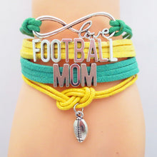 SANDEI Jewelry Infinity Love football MOM Bracelet  friendship Bracelets B0