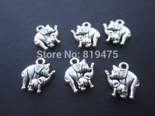 (20 pieces/lot) Charms Metal Elephant Mom&Child Elephant  accessoires DIY p