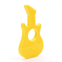 2Pcs/lot Baby Teether Guitar Silicone Pendant Eco friendly Teething Sensory