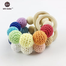 Let's Make Wooden Infant Teether Toys Bracelets 2PC Bracelets Baby Shower G