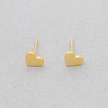 Earings Fashion Jewelry Gold Color Charm Women Tiny Heart Brincos Stainless