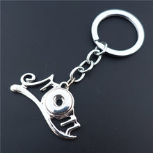 Fashion Mom Metal 12MM Snap Buttons Key Rings Key Chains Mother Jewelry Gif