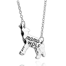 Gold Silver Personalized Mama Bear/Wolf Animal Pendant Necklaces Mother Nec