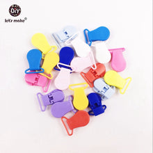 Let's Make Mitten Pacifier Clips Mix Color 40pcs Plastic Oval Shape Natural
