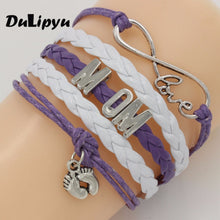 Sweet style Infinity Love MOM bracelet kids bracelet foot sprint mom gift j