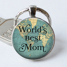 World's Best Mom Quote Key Chain Car Keychain Kering Mother's Day Jewelry G