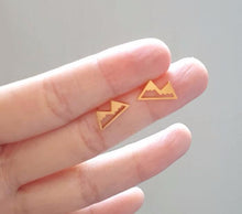 1Pair Cute Snow Mountain Earrings,Unique Ear Studs Nature Inspired Small Ea