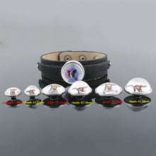10pcs/lot 18mm Snap Buttons Love BMX Mom Bicycle Print Glass Cabochon Fit D