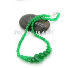 Green Necklace Beads Wafer Cool Statement Necklace Accessories Beauty Jewel