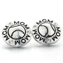 Boom Life 10pcs/lot Football Soccer Baseball Mom Snap Button Fit 18mm 20mm