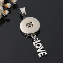 Fashion XL5001 5009 Charming Hearts Love MOM Metal snap Pendant necklace 50