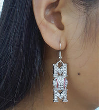 New arrival crystal rhinestone softball mother earring dangle Sport Fashion
