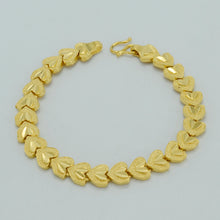 Anniyo 19cm Heart Bracelet for Women, Gold Color Dubai Bangle for womens,Ar