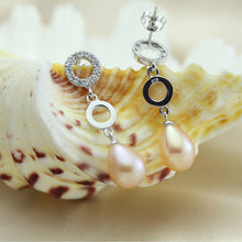 Genuine wedding freshwater pearl earrings women,fashion natural pearl earri