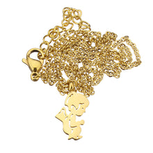YYW Fashion Girl Stainless Steel Jewelry Pendant Necklace Lovely Cute Girl