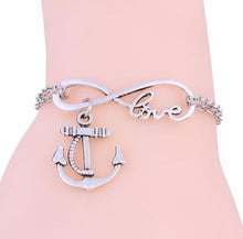 Vintage Silver Infinity Dog Palm Print Jesus Fish Mom Cross Anchor Hope  Fa