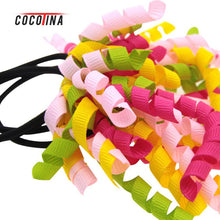 2pcs Colorful Curler Ribbon Hairband Hair Accessories For Children Girl And