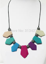 Silicone Teething Necklace Pendants and mix color bead for mom to wear and