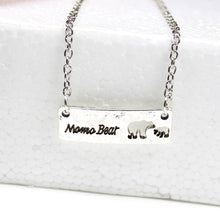 hzew Hot sale Mama Bear Bar  Mom Necklaces For Mom Gift Mother's Day Birthd