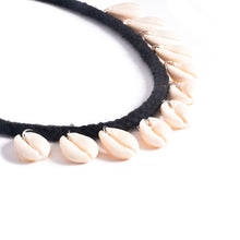 Hot Shell Tassel Pendant choker Necklaces velvet jewlery necklace accessori