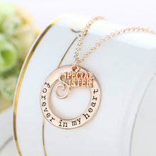 9 Style  Gold Color with Round Shaped Letter of " Mom" Statement Choker Lon