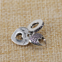 Authentic 925 Sterling Silver BEST MOM,FOREVER FRIENDS Love Heart European