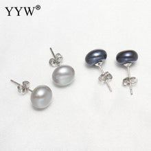 YYW Women Mom Jewelry Gifts 8 9mm 2Pairs/Box Natural Freshwater Pearl Earri