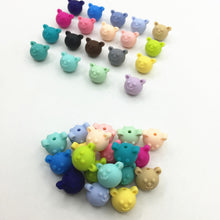 50pcs/lot Food Grade Silicone Teeth Bear Beads DIY Necklaces Baby Bracelets