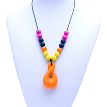 Free shipping Silicone teething necklace Cute pendant necklace Food grade j