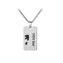 Rainbery Papa Mama Bear Necklace Mom Gifts Mothers Day Papa Bear Necklace F