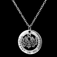 Bespmosp 24PCS/Lot Wholesale New Mom Forever In My Heart Pendant Necklace F