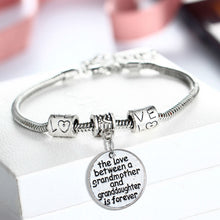 Bespmosp Crystal Family Gift Heart Silver Plated Mom Mother Daughter Son Br