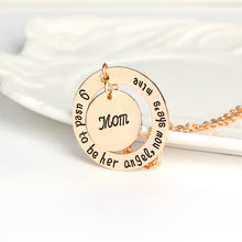 Bespmosp I Used To Be Her Angel Now She Is Mine Mom Crystal Pendant Necklac