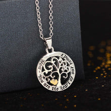 Round Hollow Tree Pendant Necklace The Gift to Mom 2017 new Hot sale letter