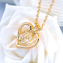 Mother's Day Gifts for Mom Silver Plated Heart Love Mom Necklaces & Pendant