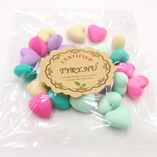 100pcs BPA free HEART Silicone Teething Beads Food Grade Chewing Materials