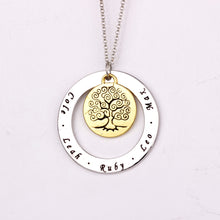 Family Tree Necklace Personalized Names Best Gift on Mother's Day for Mom C