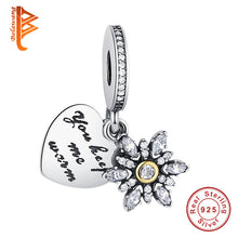 BELAWANG DIY MOM Love Heart Beads Fit Pandora Charm Bracelet Original 925 S