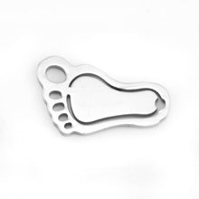 50pcs high polish 0.98x0.59" baby foot toe charms Necklaces &Pendants stain