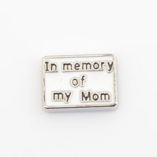 In memory of my Mom, Floating charms,Fit floating charm lockets, FC0113-in