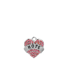 10pcs/lot Blue Pink white Full Rhinestone Charm Best friend mom Sister Hope