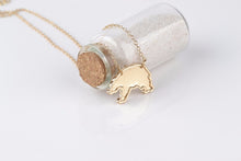 Mama Bear Animal Pendant Necklace for Mom Mother Gold Silver Color Pet Lett