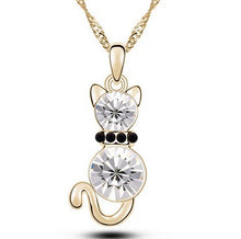 2016 Fashionable cute cat jewelry set Fashion classic Austria Crystal Jewel