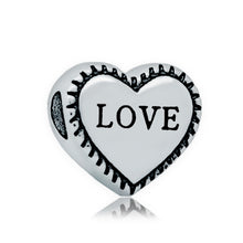 Grace Moments 5pcs 15*16mm Heart Beads 12*13mm SISTER MOM WIFE DAUGHTER NAN